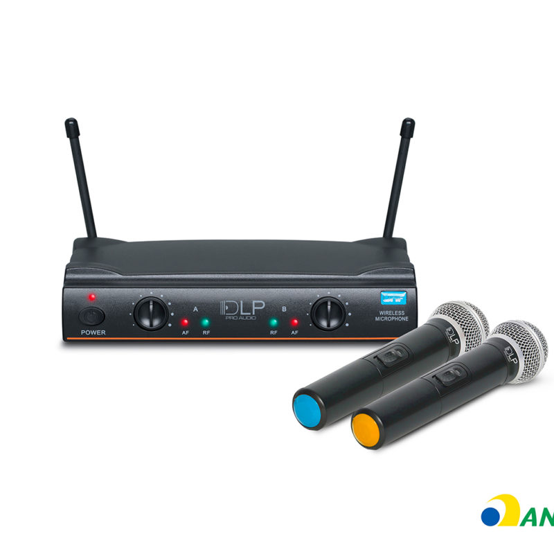 Microfone profissional sem fio duplo bastão - MSD 2