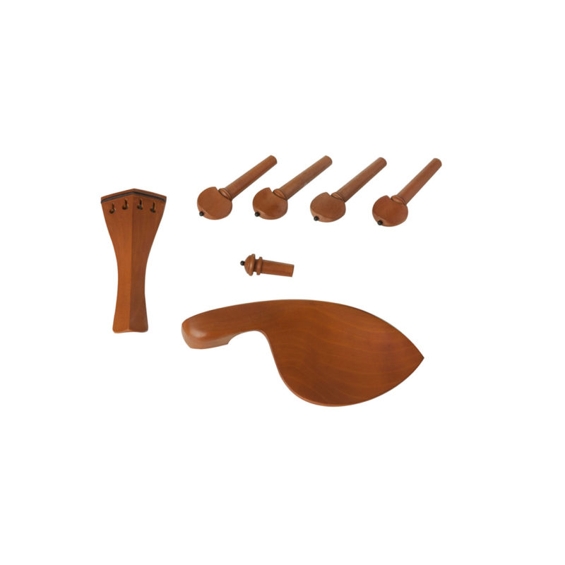 Kit Coração para Violino 4/4 em Boxwood com 7 Peças e Pino Preto - DAC8311