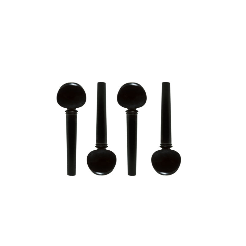 Cravelha Suiça para Violoncelo 4/4 em Ébano com Olho-Paris em Pacote com 4 Unidades - DAC8330