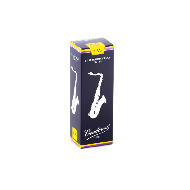 Palheta Tradicional 1,5 para Sax Tenor com 5 unidades embaladas individualmente - SR2215