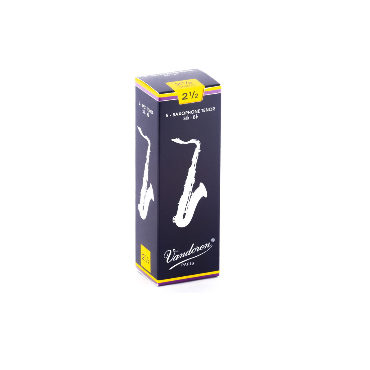 Palheta Tradicional 2,5 para Sax Tenor com 5 unidades embaladas individualmente - SR2225 1 Palheta Tradicional 2,5 para Sax Tenor com 5 unidades embaladas individualmente - SR2225